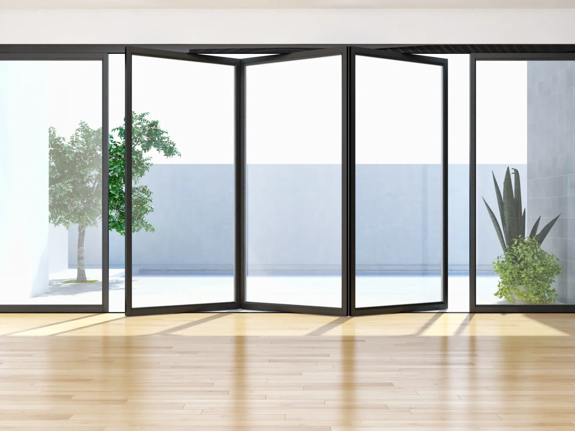 VLX 100 Bifold / Folding Door in Long Beach, CA | Lightwell Windows Long Beach - detail 1