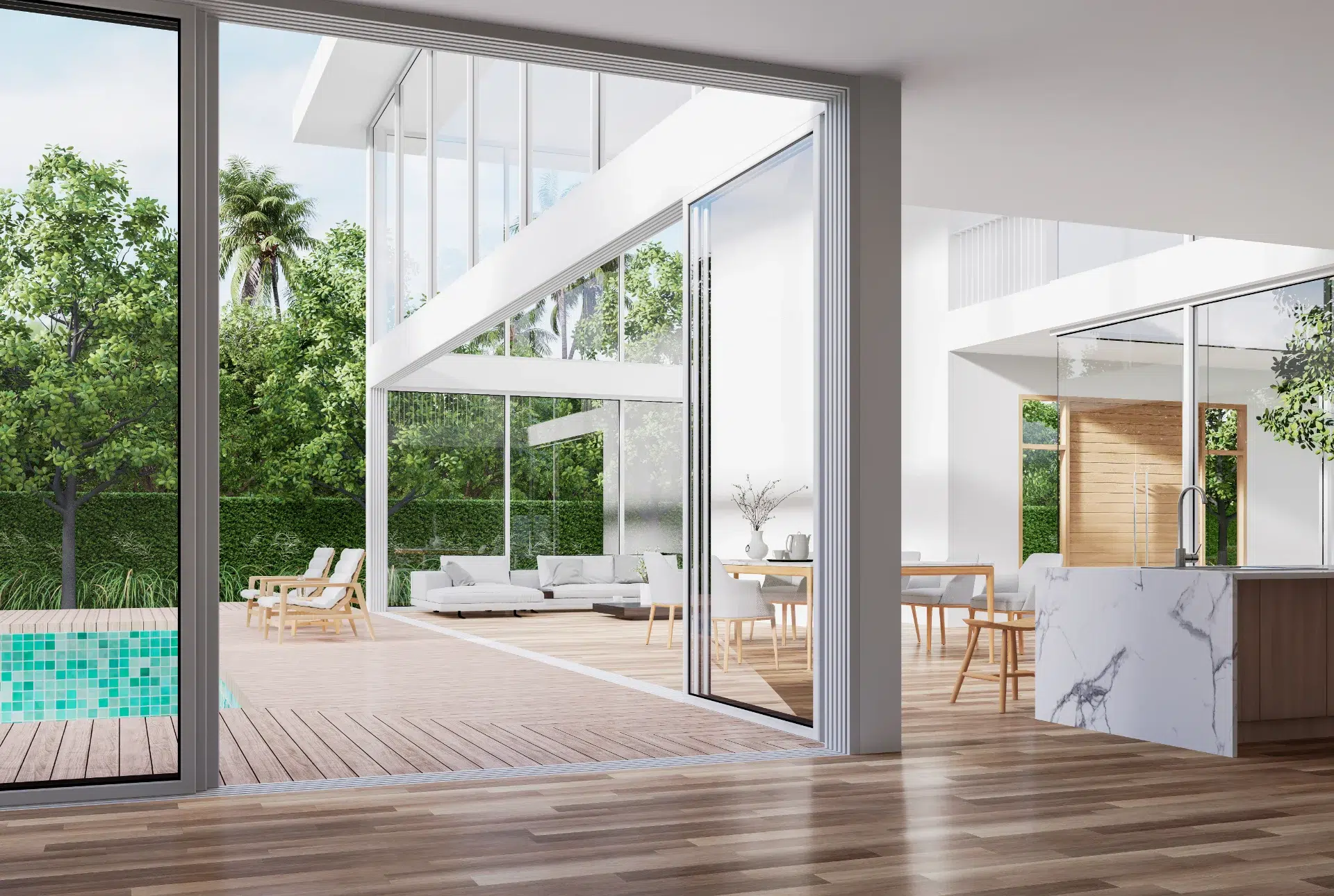 VLX 138 Panoramic Sliding Door in Long Beach, CA | Lightwell Windows Long Beach - detail 1