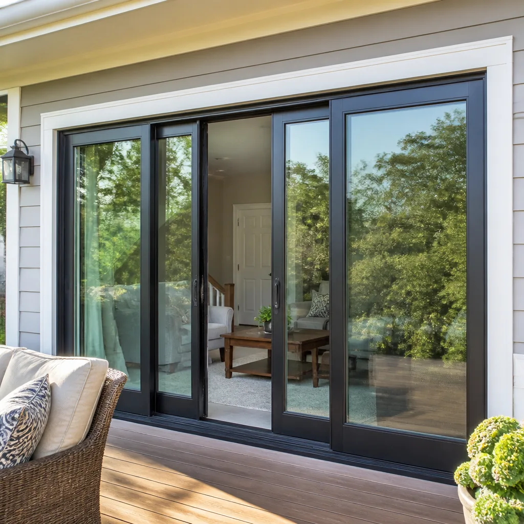 Sliding glass doors